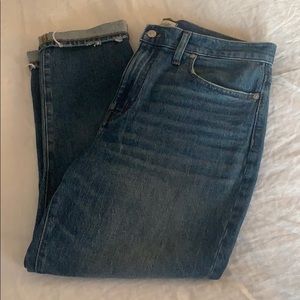 Madewell high-rise slim crop boyfriend jean (NWOT)